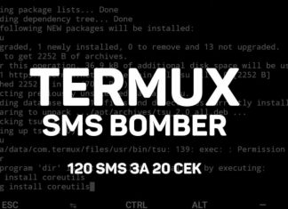 СМС бомбер бесплатно на телефон через Termux