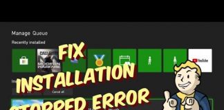 Ошибка Установка остановлена Xbox One