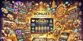 Онлайн казино Play Fortuna: виды бонусов и их активация